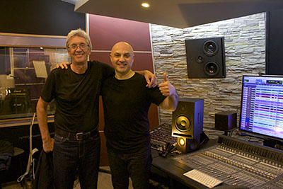 Константин Никольский на записи в студии Блюз Минуз